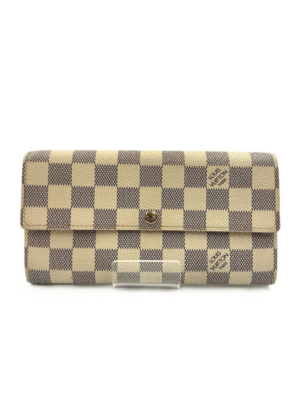 Louis Vuitton Damier Azur Portefeuille Sarah Bifold Wallet White
